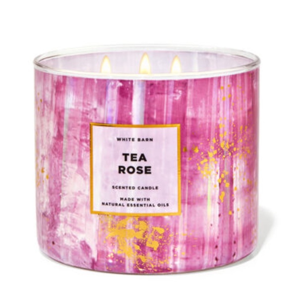 Bath & Body Works Accents Bath And Body Works Tea Rose 3 Wick Candle Poshmark